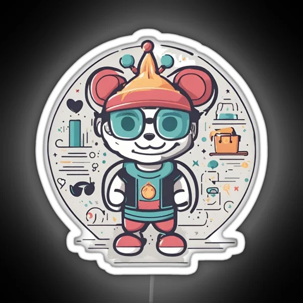 Where Characters Become Icons RGB Neon Sign