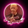 Neon sign with pink letters reading "Whiplash - Not Quite My Tempo" in a futuristic font.