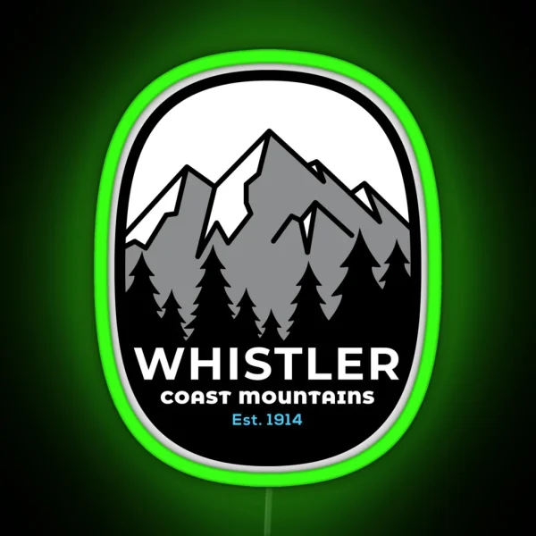 Whistler B C RGB Neon Sign