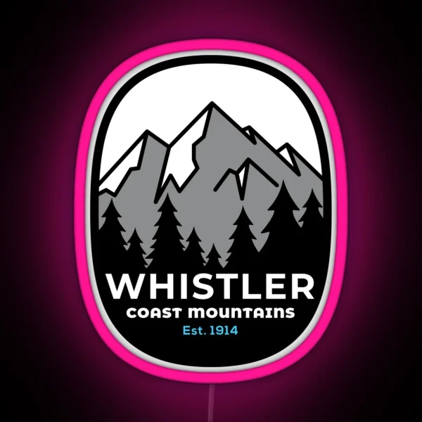 Whistler B C RGB Neon Sign