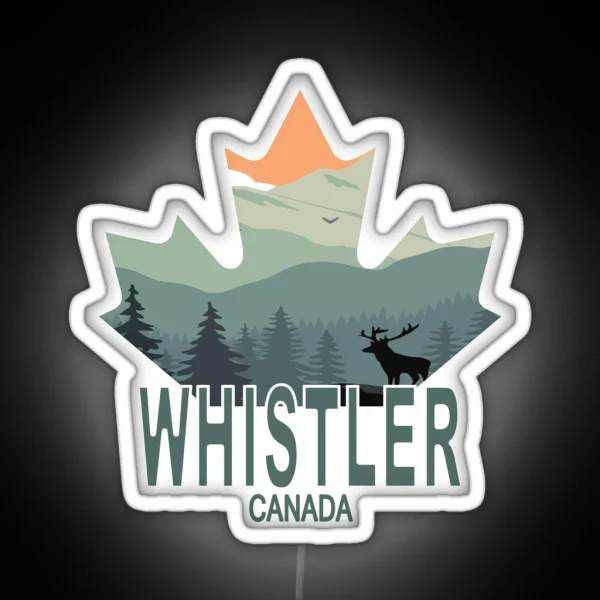 Whistler Canada British Columbia RGB Neon Sign