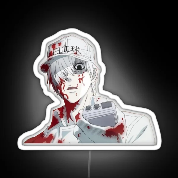 White Blood Cell Cells At Work RGB Neon Sign