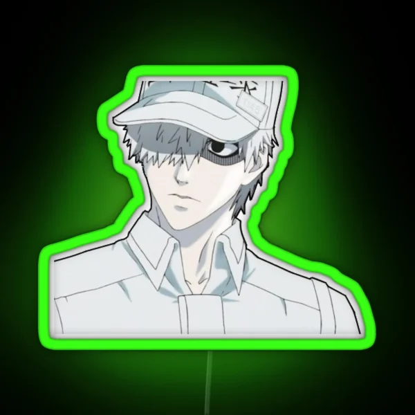 White Blood Cell Cells At Work RGB Neon Sign