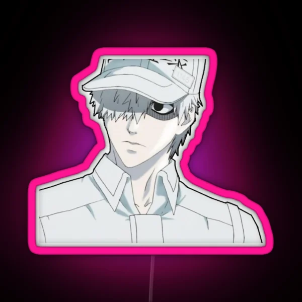White Blood Cell Cells At Work RGB Neon Sign