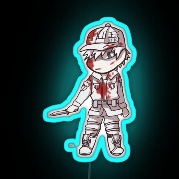 White Blood Cell RGB Neon Sign