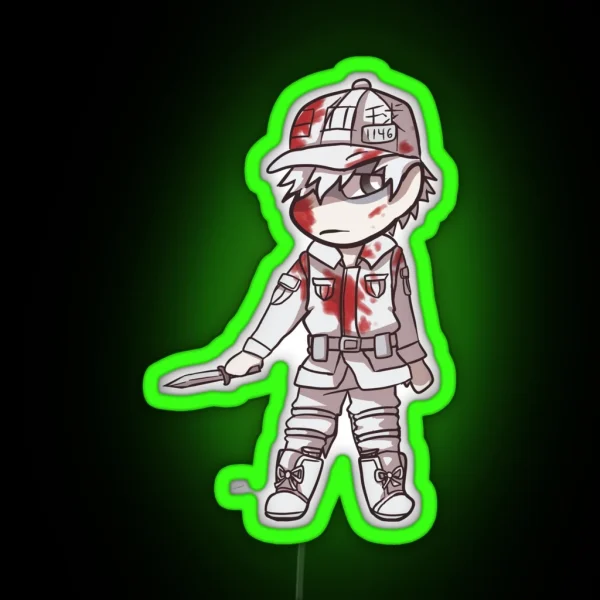 White Blood Cell RGB Neon Sign