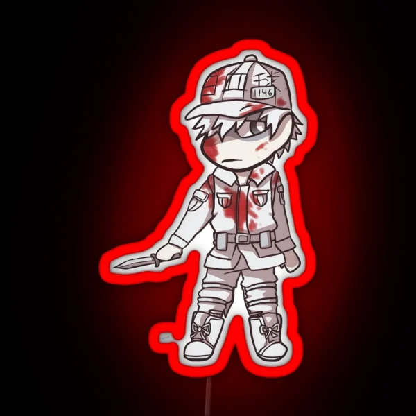 White Blood Cell RGB Neon Sign