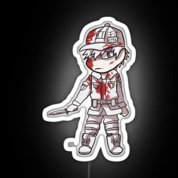 White Blood Cell RGB Neon Sign