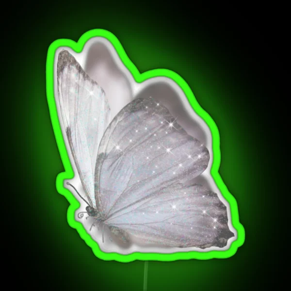 White Butterfly RGB Neon Sign