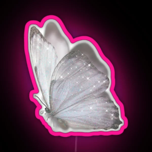 White Butterfly RGB Neon Sign