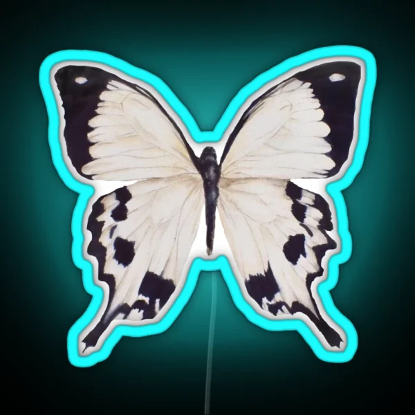 White Butterfly RGB Neon Sign