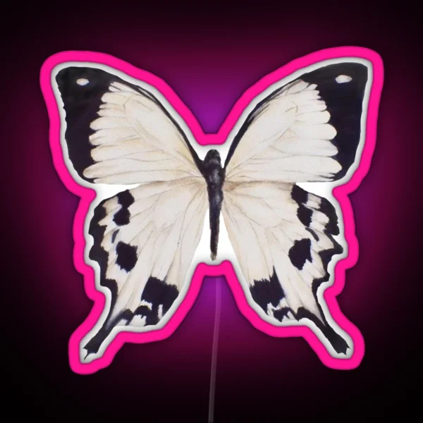 White Butterfly RGB Neon Sign