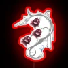 White Mage from Final Fantasy XIV neon sign in RGB colors