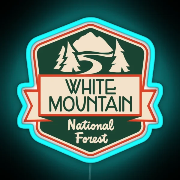White Mountain National Forest RGB Neon Sign