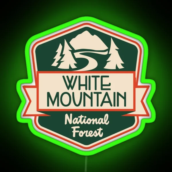 White Mountain National Forest RGB Neon Sign