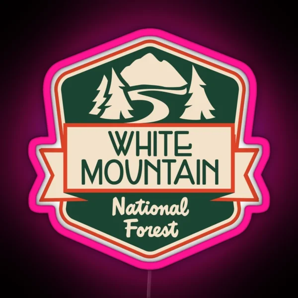 White Mountain National Forest RGB Neon Sign