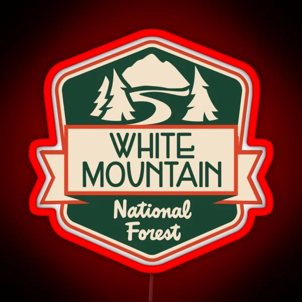 White Mountain National Forest RGB Neon Sign