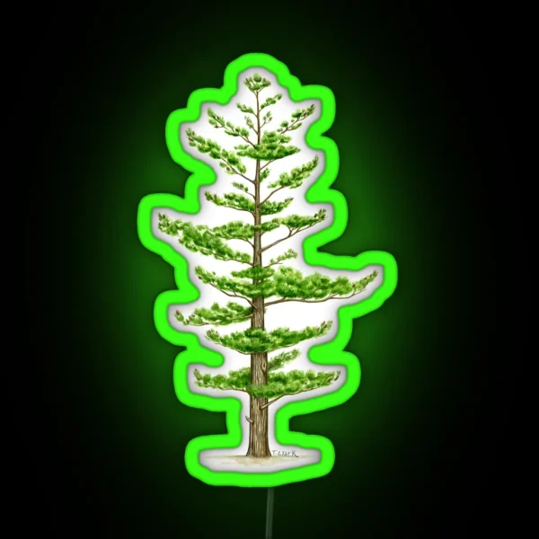 White Pine Pinus Strobus RGB Neon Sign