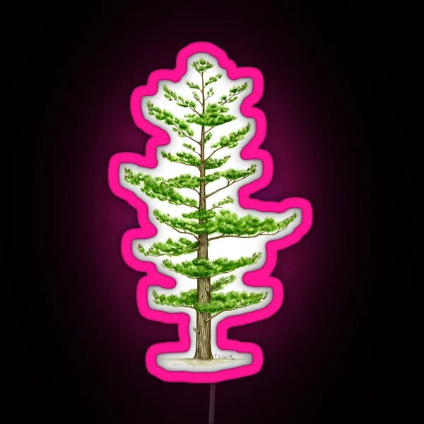White Pine Pinus Strobus RGB Neon Sign