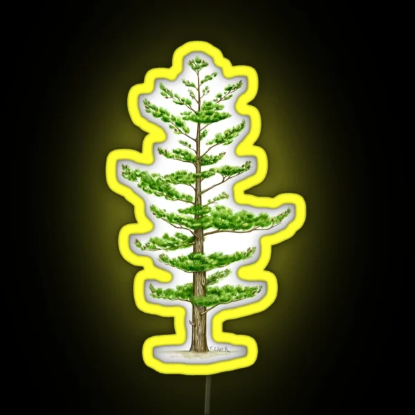 White Pine Pinus Strobus RGB Neon Sign