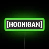 Neon Sign with White Background and Green Accents