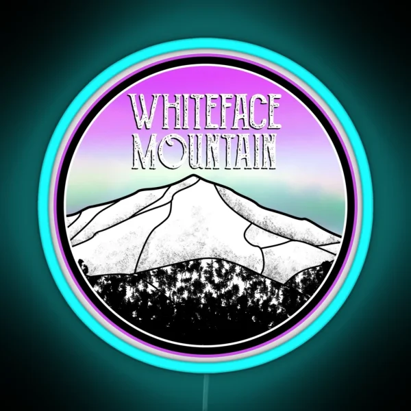 Whiteface Mountain RGB Neon Sign