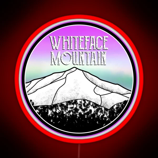 Whiteface Mountain RGB Neon Sign