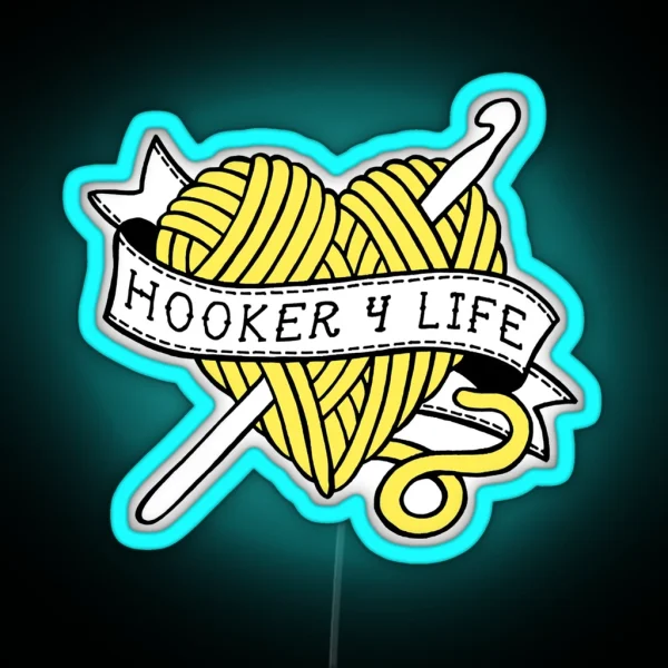 Who Loves Movie Hooker Life Fitted Limited Edition RGB Neon Sign