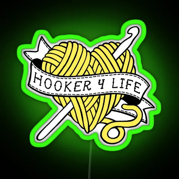 Who Loves Movie Hooker Life Fitted Limited Edition RGB Neon Sign