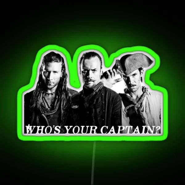 Who S Your Captain RGB Neon Sign