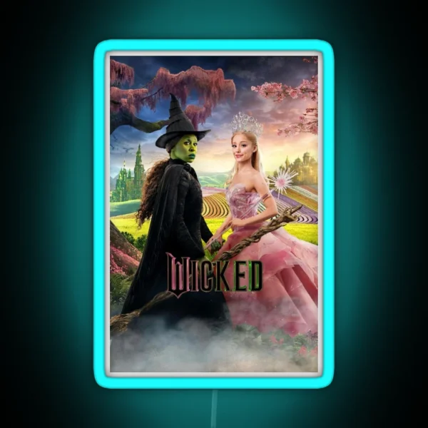 Wicked Movie Poster RGB Neon Sign