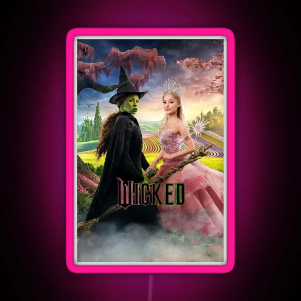 Wicked Movie Poster RGB Neon Sign