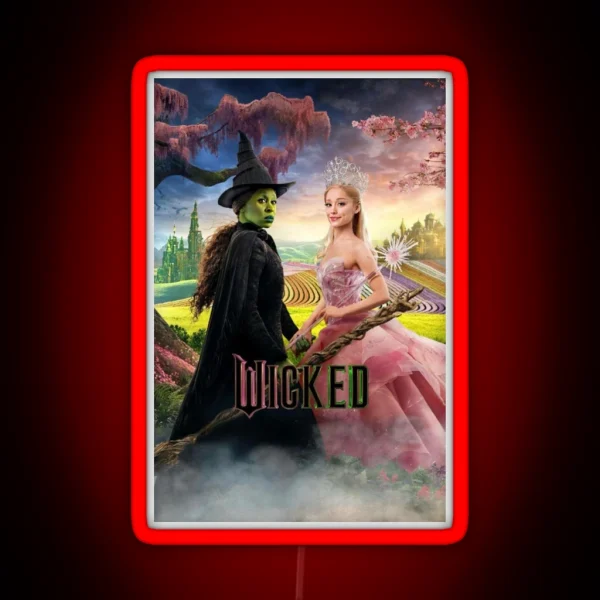 Wicked Movie Poster RGB Neon Sign