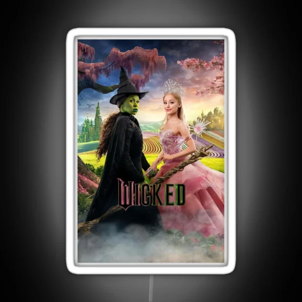 Wicked Movie Poster RGB Neon Sign