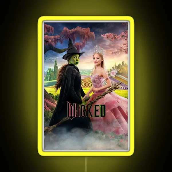 Wicked Movie Poster RGB Neon Sign