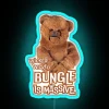 Wicked Wicked Bungle massive RGB neon sign exterior