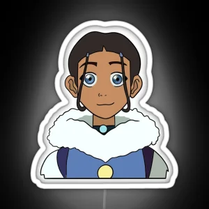 Wide Eyed Katara RGB Neon Sign