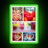 Neon sign reading 'Wies n Candy' in green lettering.