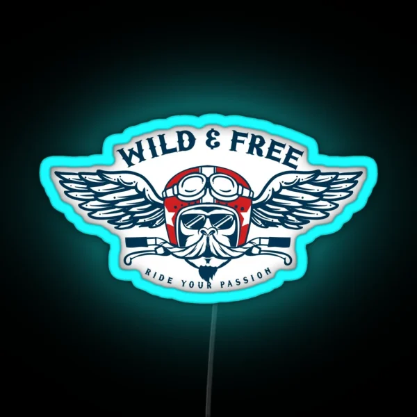 Wild And Free Monkey Ride RGB Neon Sign