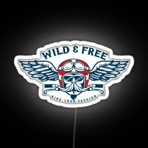 Wild And Free Monkey Ride RGB Neon Sign