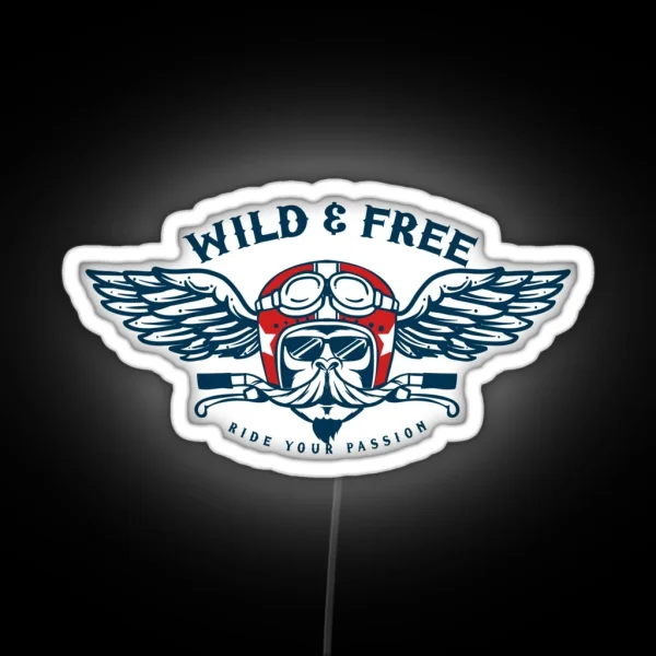Wild And Free Monkey Ride RGB Neon Sign