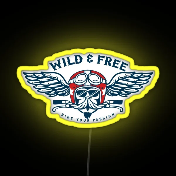 Wild And Free Monkey Ride RGB Neon Sign