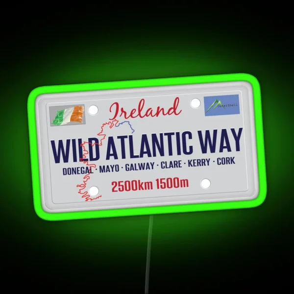 Wild Atlantic Way Ireland Led And Led RGB Neon Sign