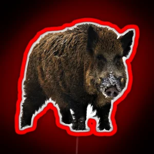 Wild Boar 1 RGB Neon Sign