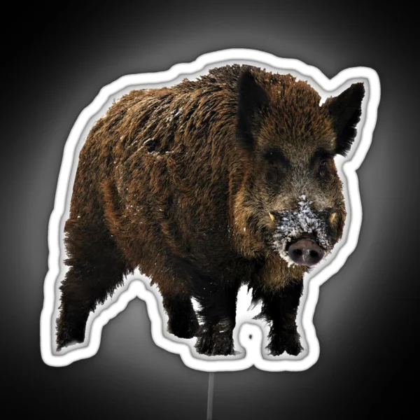 Wild Boar 1 RGB Neon Sign