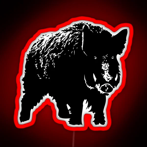 Wild Boar RGB Neon Sign