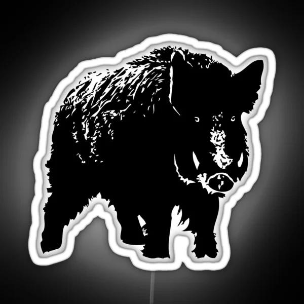 Wild Boar RGB Neon Sign