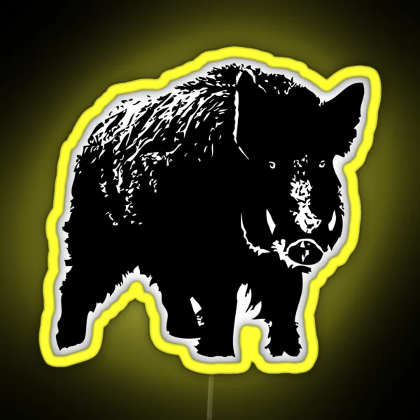 Wild Boar RGB Neon Sign