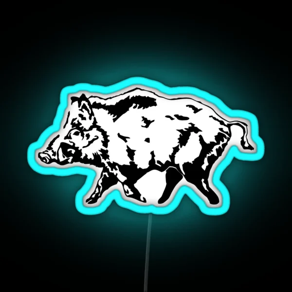 Wild Boar RGB Neon Sign