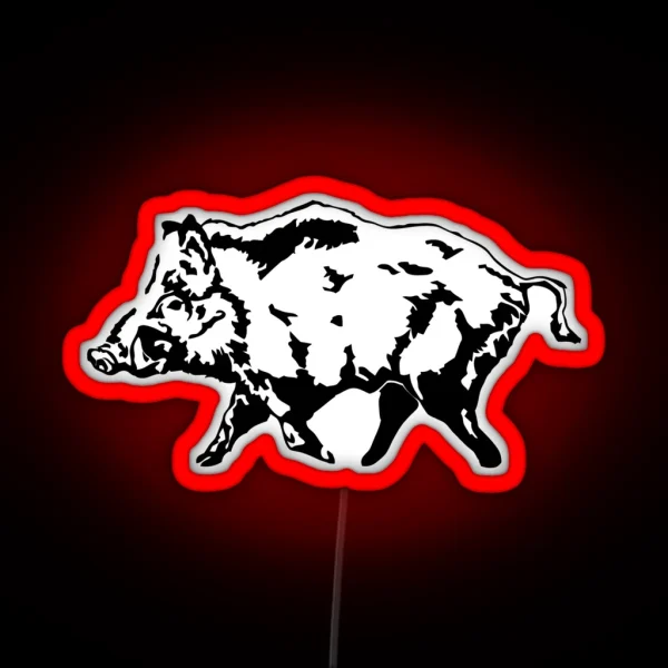 Wild Boar RGB Neon Sign